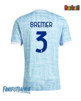 Juventus Gleison Bremer #3 Tricou Fotbal Replică 2025-26 Barbati Deplasare
